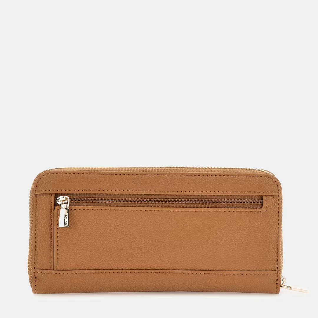 Guess Cognac MERIDIAN Large Zip Wallet