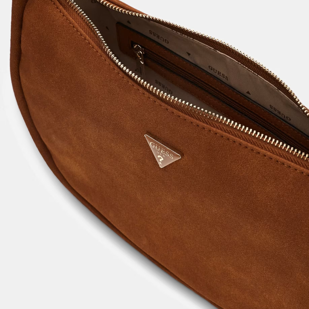 Guess DANYA Brown Suede Shoulderbag