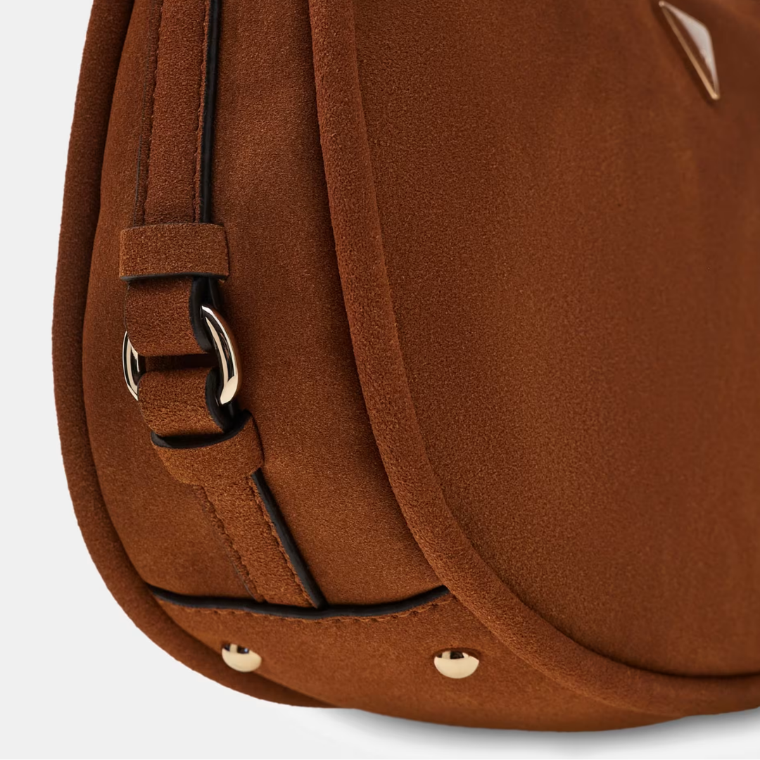 Guess DANYA Brown Suede Shoulderbag