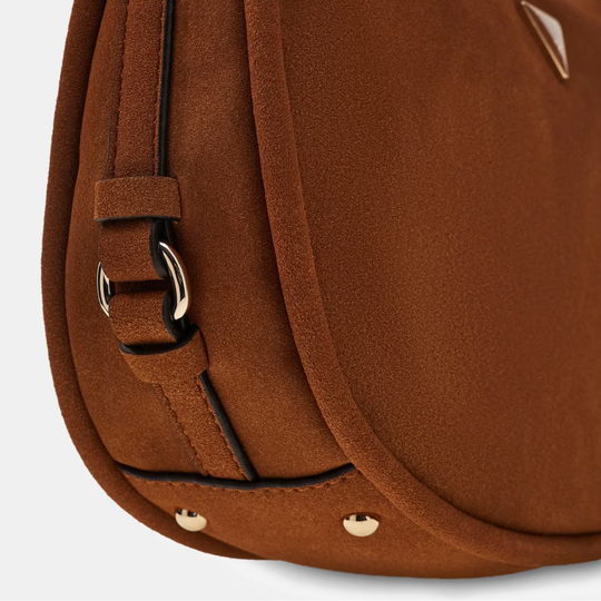 Guess DANYA Brown Suede Shoulderbag