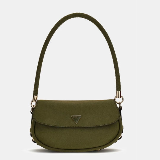 Guess DANYA Green Suede Flap Shoulderbag
