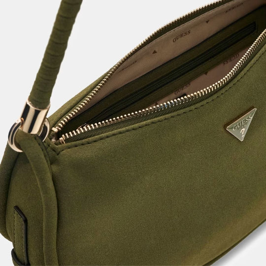 Guess DANYA Green Suede Shoulderbag