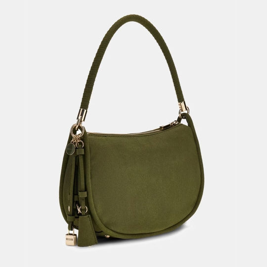 Guess DANYA Green Suede Shoulderbag