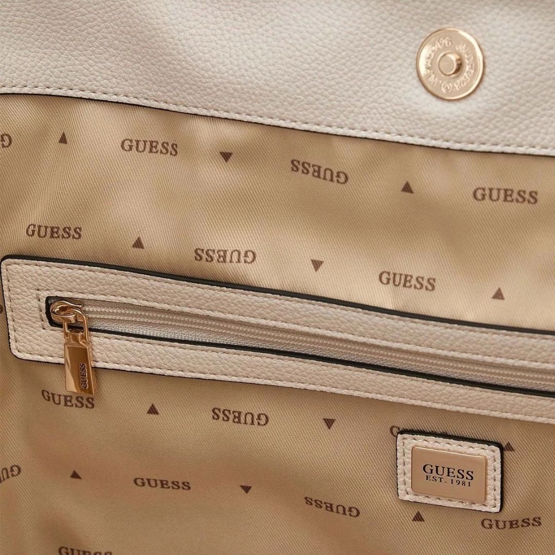 Guess DANYA Off-White Hobo Shopper