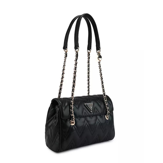 Guess EDA Large Flap Black Hobo