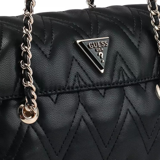 Guess EDA Large Flap Black Hobo