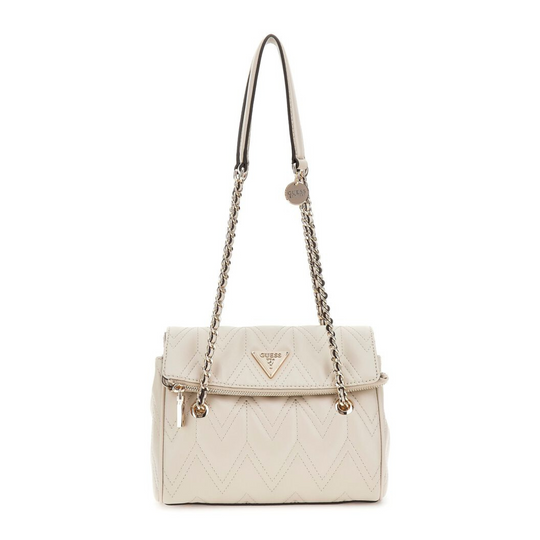 Guess EDA Large Flap White Hobo