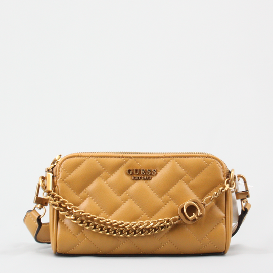 Mustard yellow top guess purse