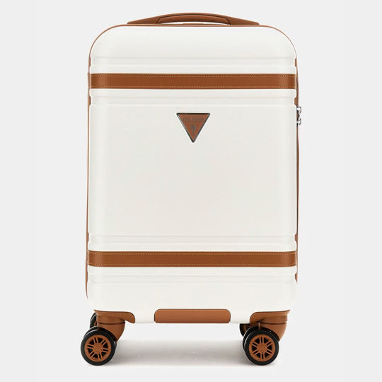 Guess HARDWICKE White Multi Carry On Suitcase