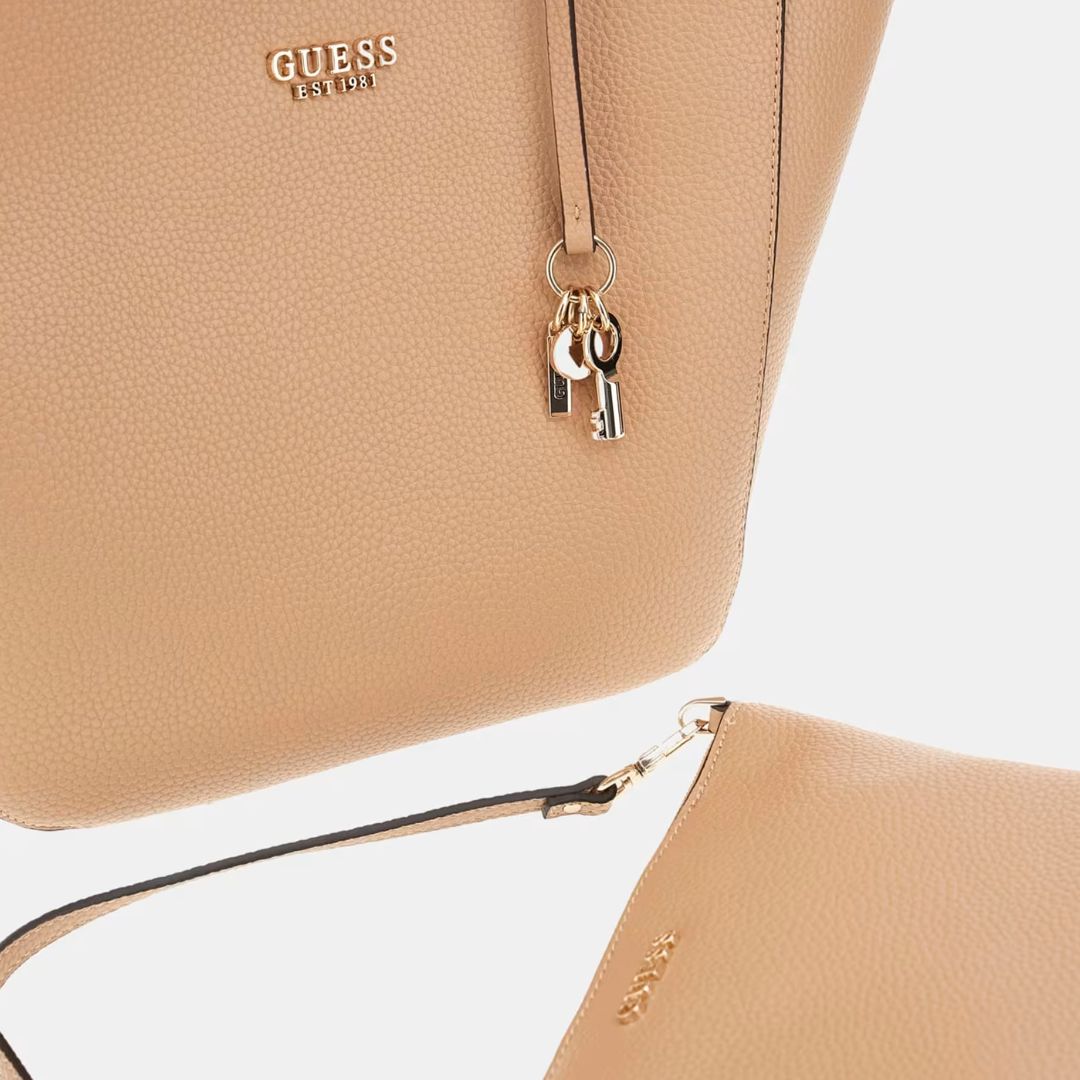 Guess HELINA Beige Pochette Shopper