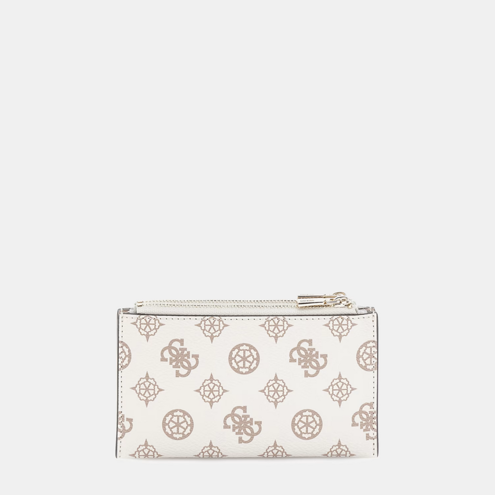 Guess Laurel White/Multi 4g peony logo coin purse
