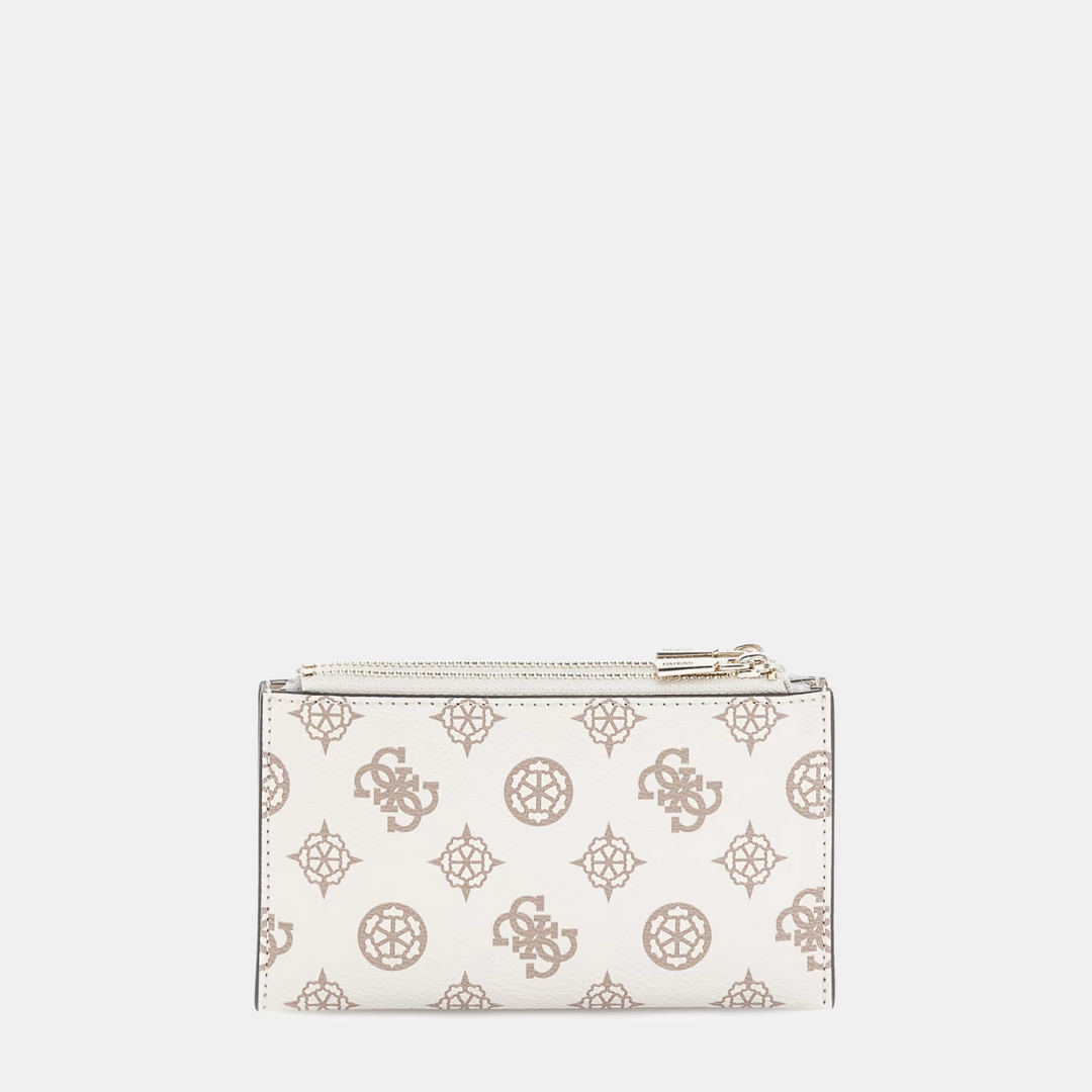 Guess Laurel White/Multi 4g peony logo coin purse