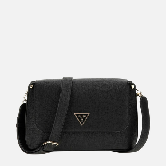 Guess MERIDIAN Black Flap Crossbody