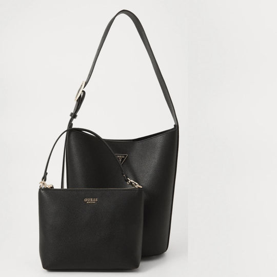 Guess MERIDIAN II Black Bucket Bag