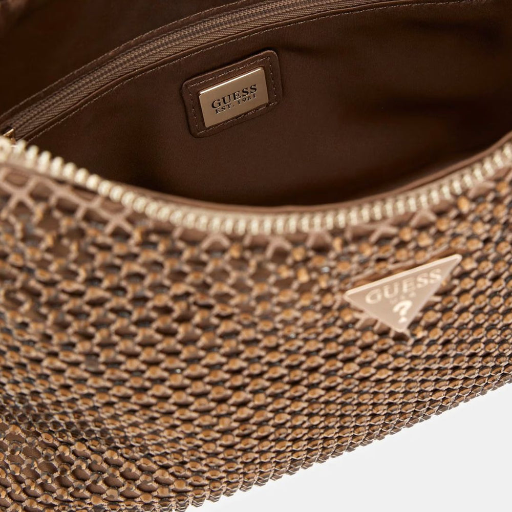 Guess ZALINA Bronze Mesh Mini Crossbody