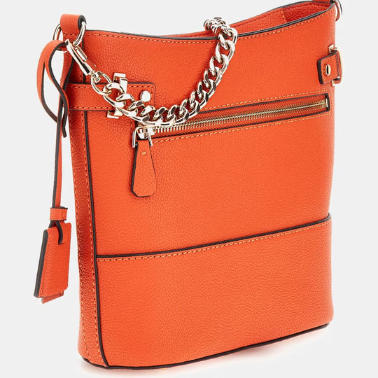 Guess SILVYE Orange Bucket Bag