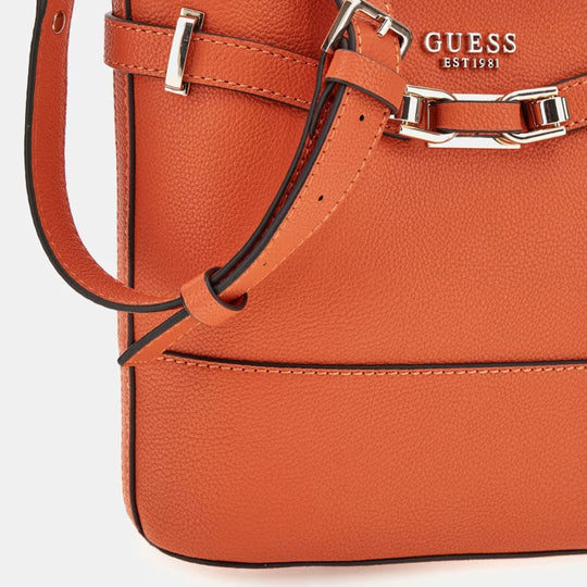 Guess SILVYE Orange Bucket Bag