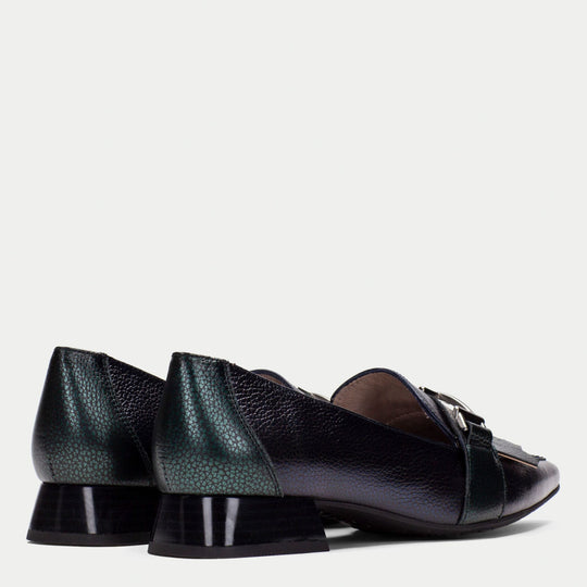 Hispanitas DALI SOHO Navy and Green Pumps