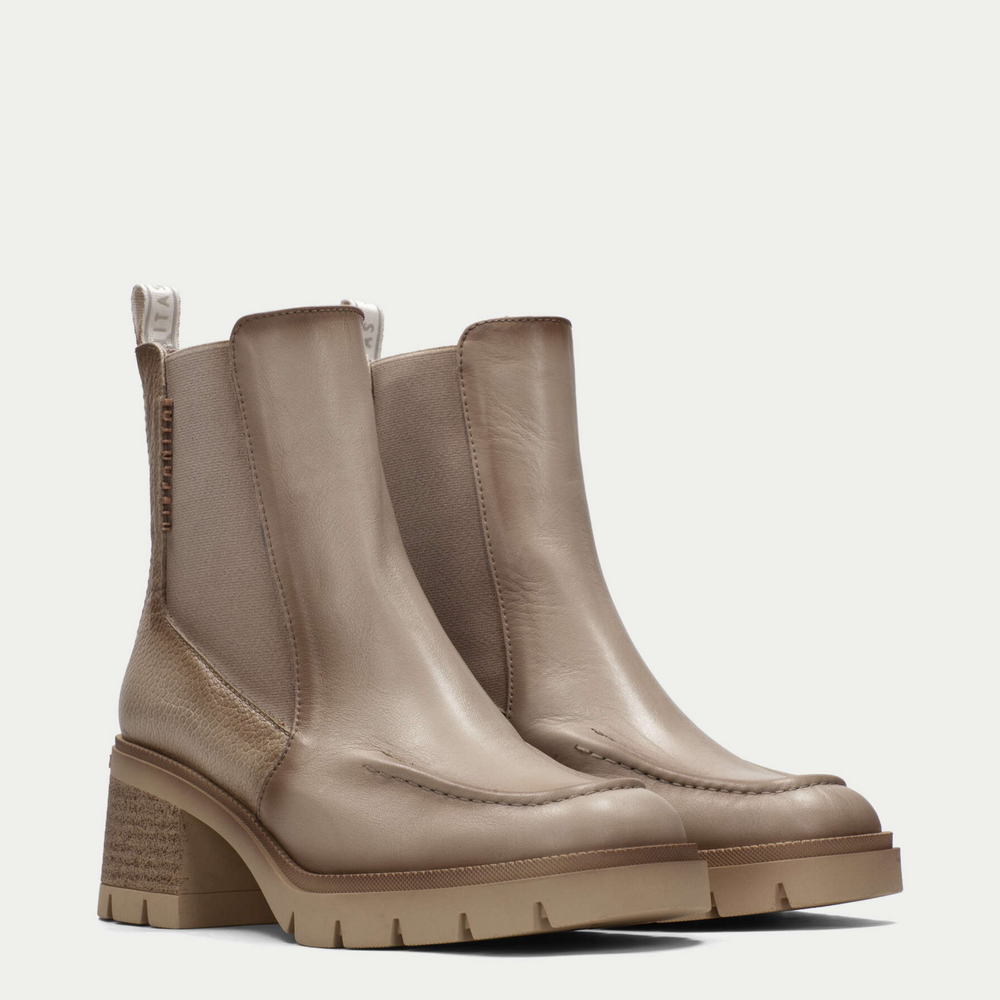 Hispanitas EVEREST Ivory Heeled Ankle Boots
