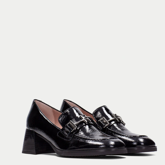 Hispanitas MILAN Black Heeled Loafers