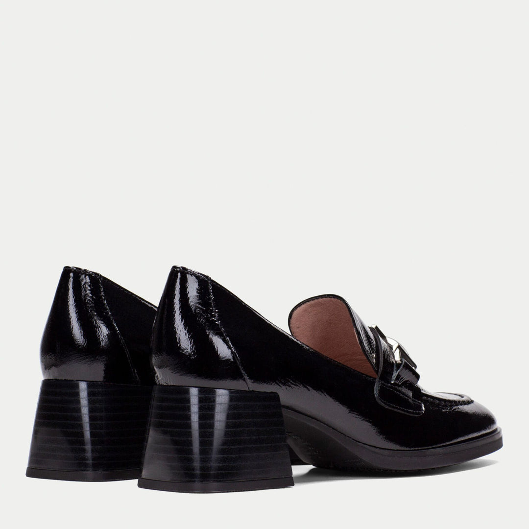 Hispanitas MILAN Black Heeled Loafers