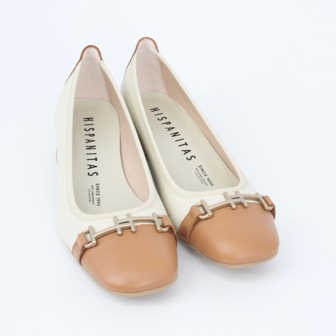 Hispanitas PORTO Cream & Tan Pump