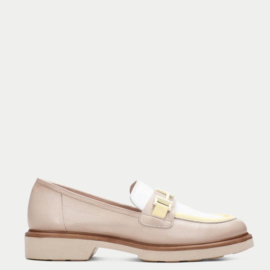 Hispanitas SHAY Beige & Yellow Loafer