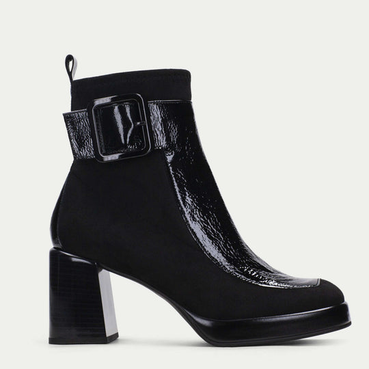 Hispanitas TOKIO Black Heeled Ankle Boots