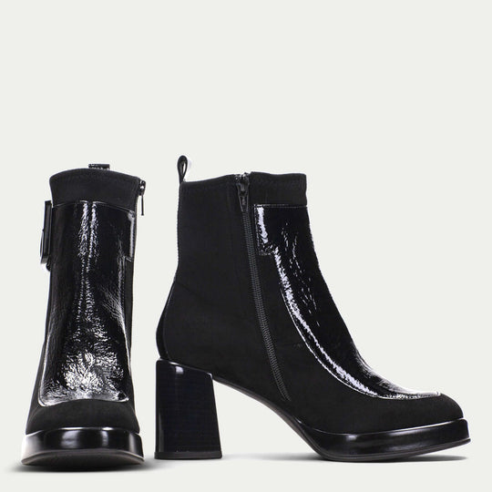 Hispanitas TOKIO Black Heeled Ankle Boots