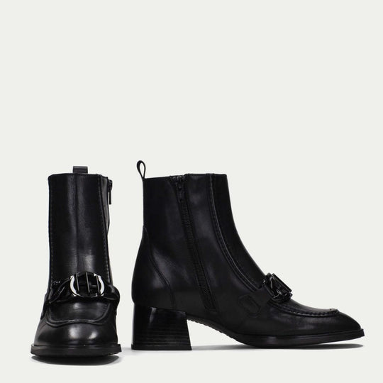 Hispanitas CHARLIZE Black Heeled Ankle Boots