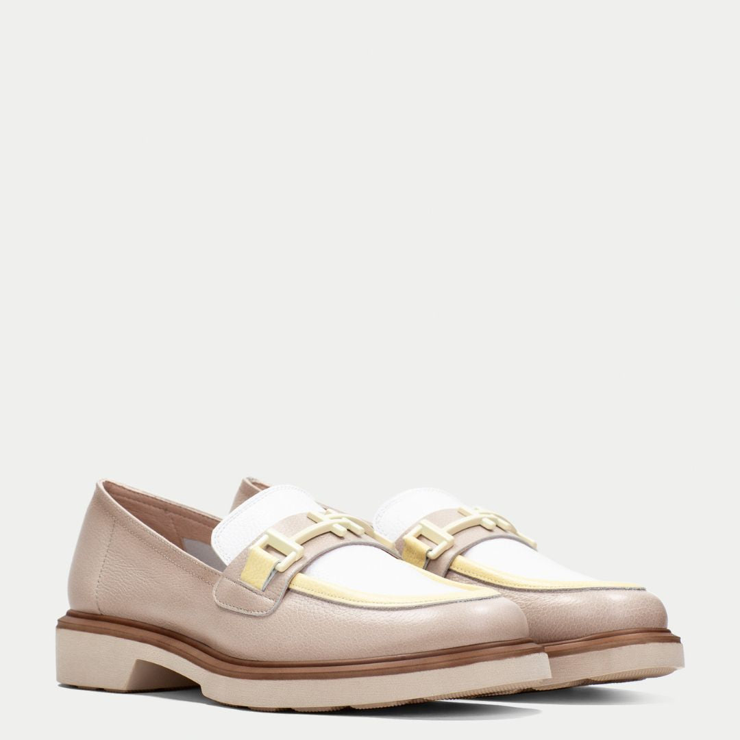 Hispanitas SHAY Beige & Yellow Loafer