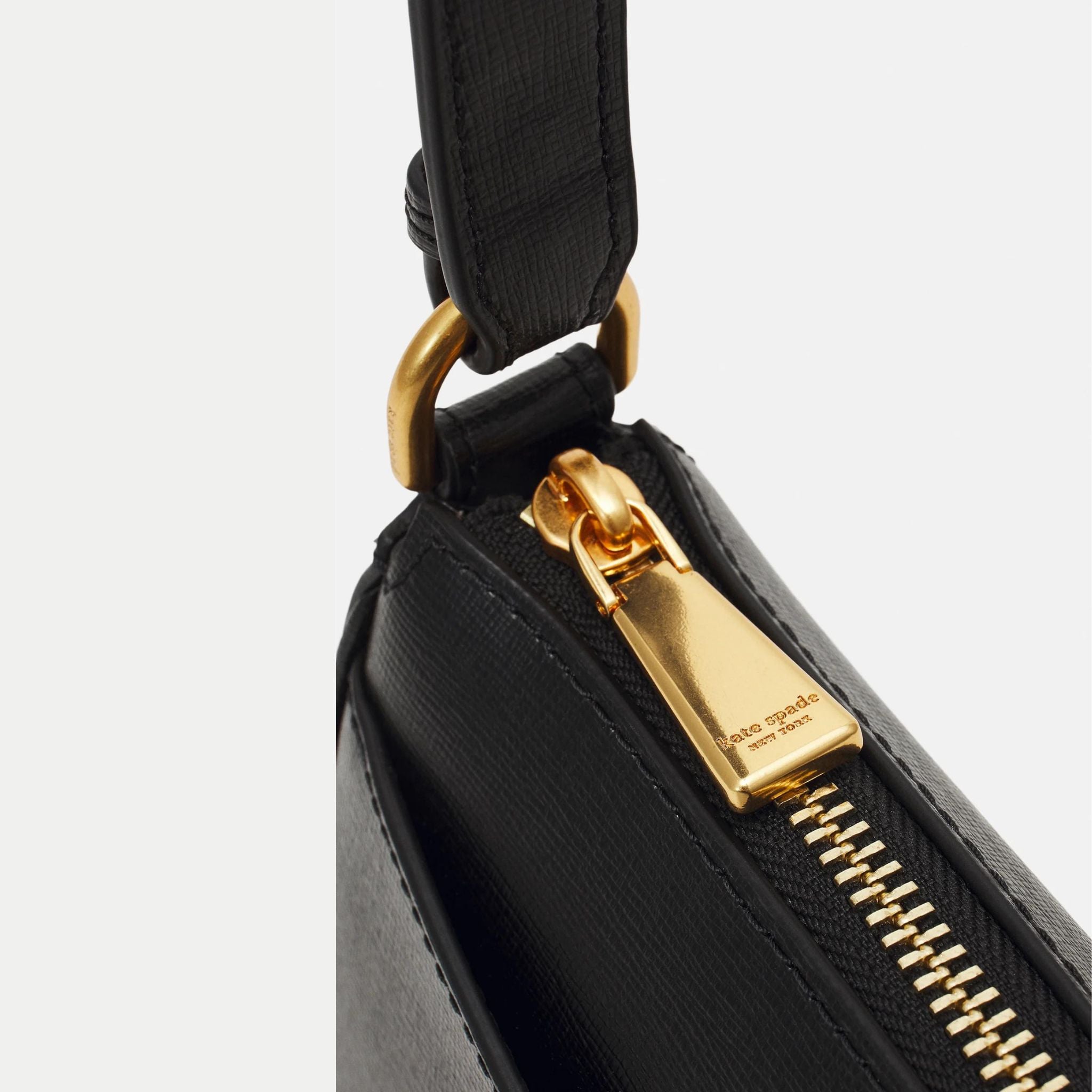 Black and gold kate spade purse hot sale