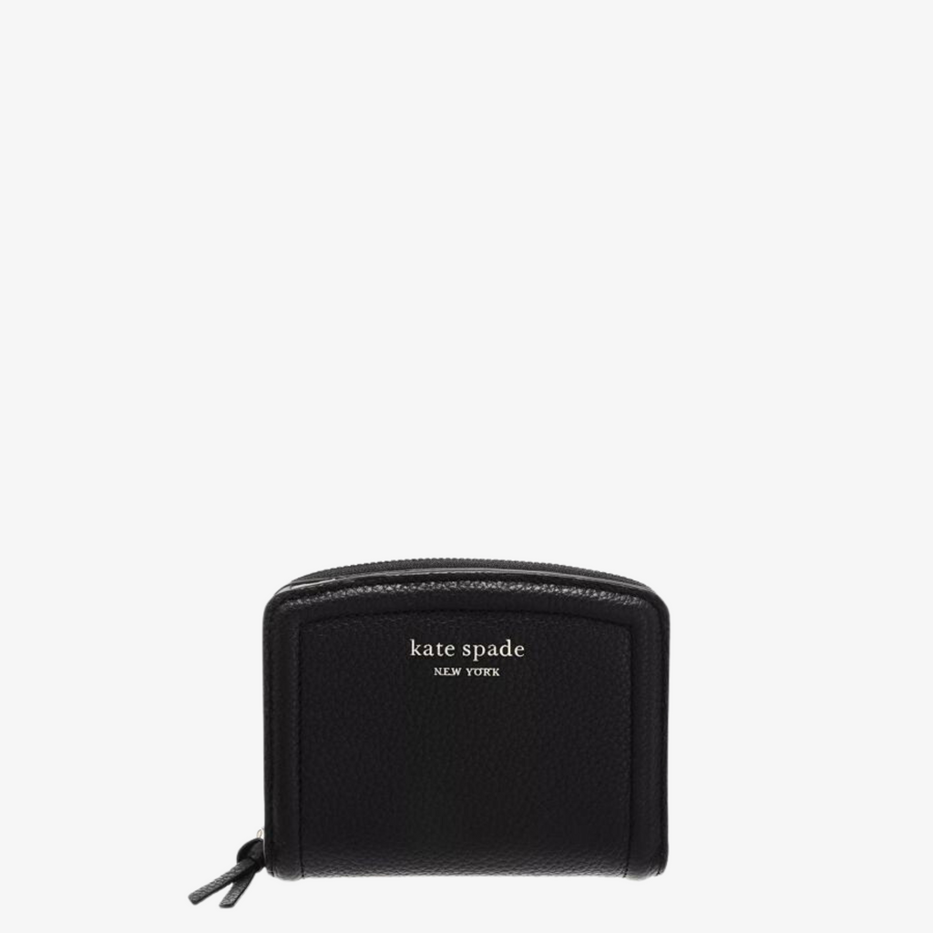 Kate spade wallet black and white sale