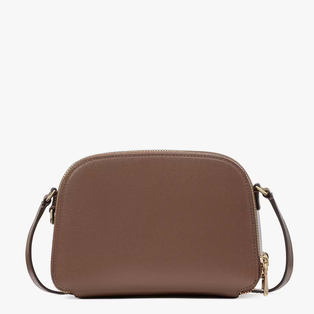 Kate Spade DEVIN Double Zip Dome Brown Crossbody