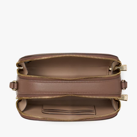 Kate Spade DEVIN Double Zip Dome Brown Crossbody