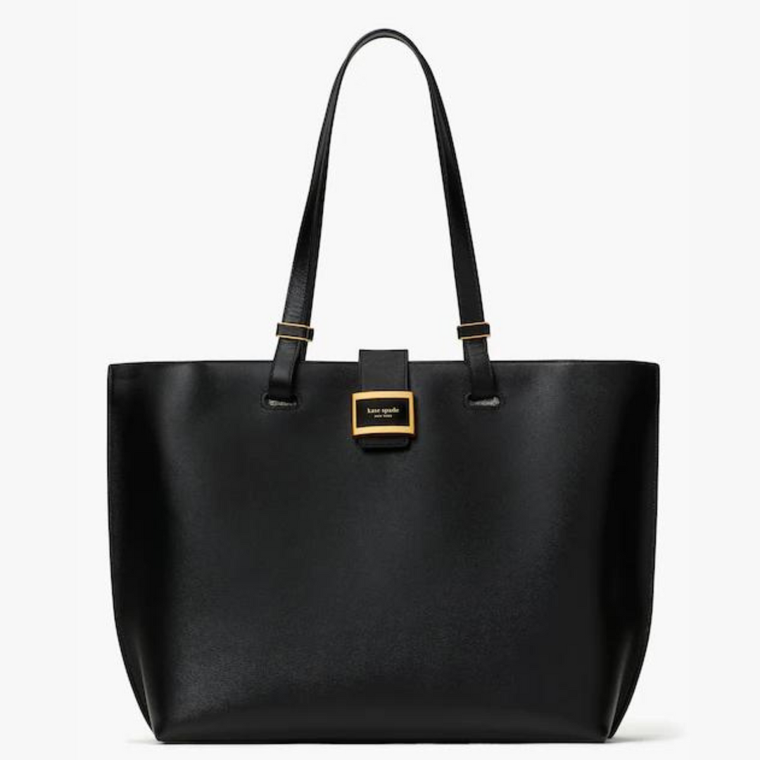 Kate Spade KATY Large Black Leather Tote