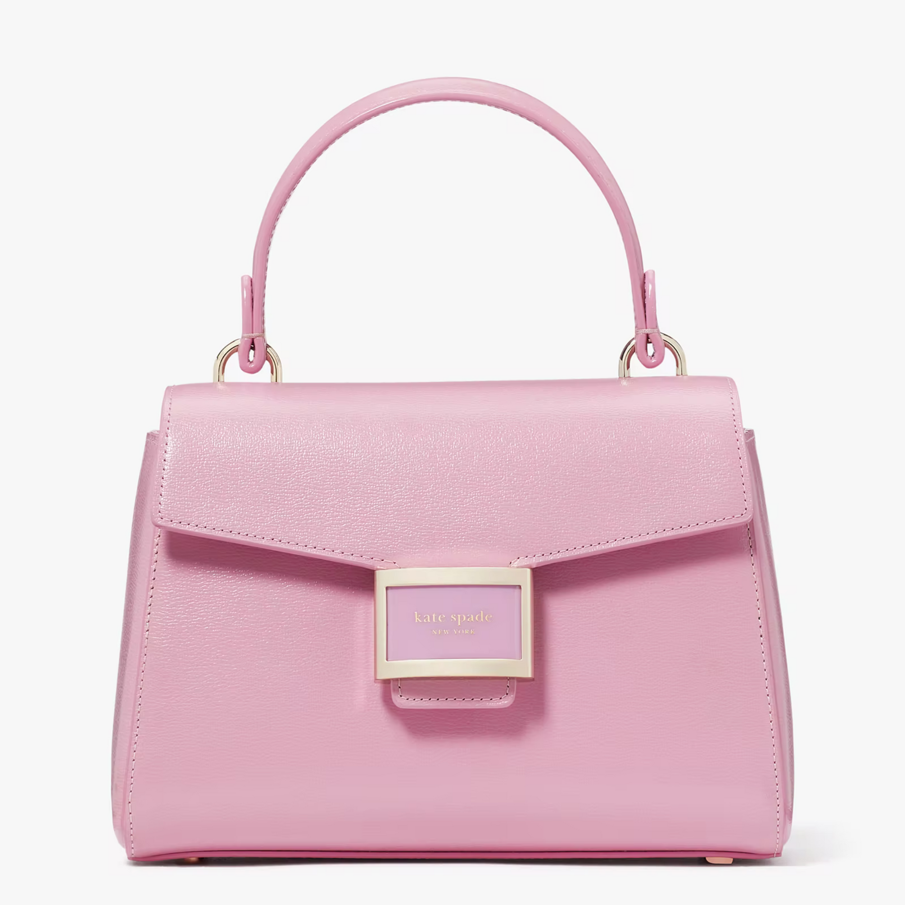 Pink top top handle bag