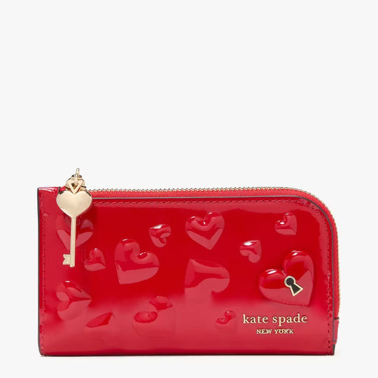 Kate Spade KEY TO MY HEART MANHATTAN Small Slim Bifold Wallet