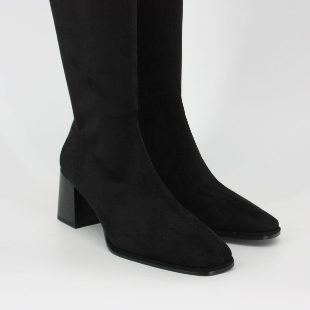 Lodi A-Halbor Black Suede Knee High Boots