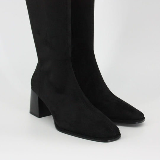 Lodi A-Halbor Black Suede Knee High Boots