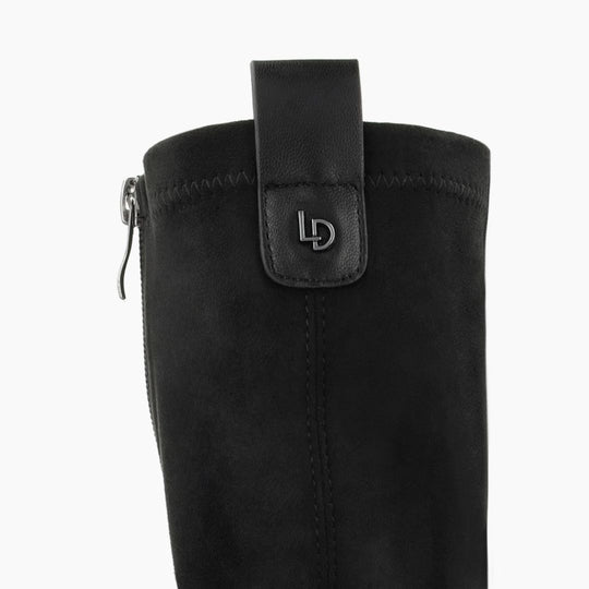 Lodi A-Halbor Black Suede Knee High Boots