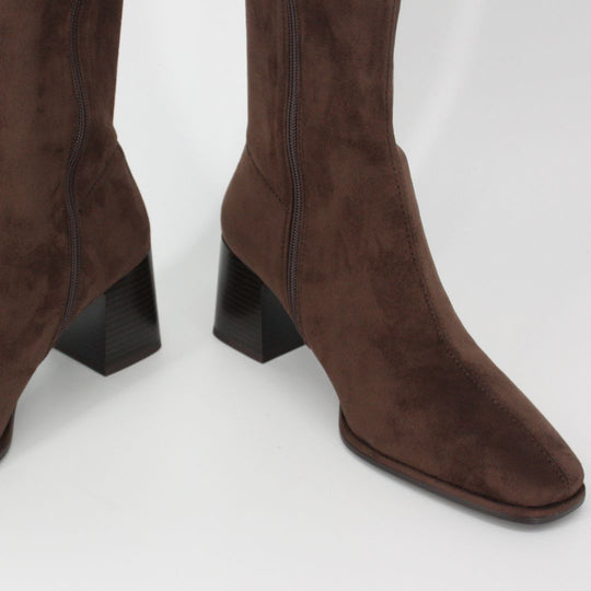 Lodi A-Halbor Brown Suede Knee High Boots