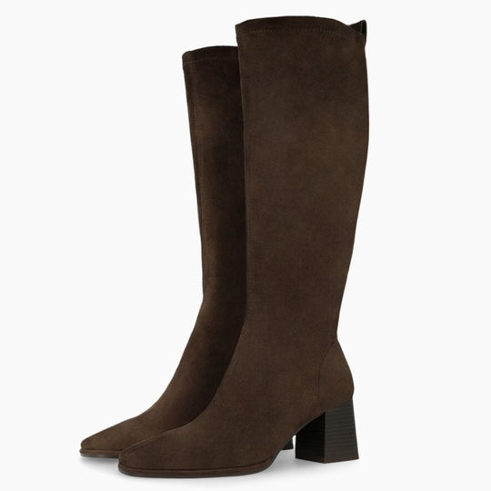 Lodi A-Halbor Brown Suede Knee High Boots