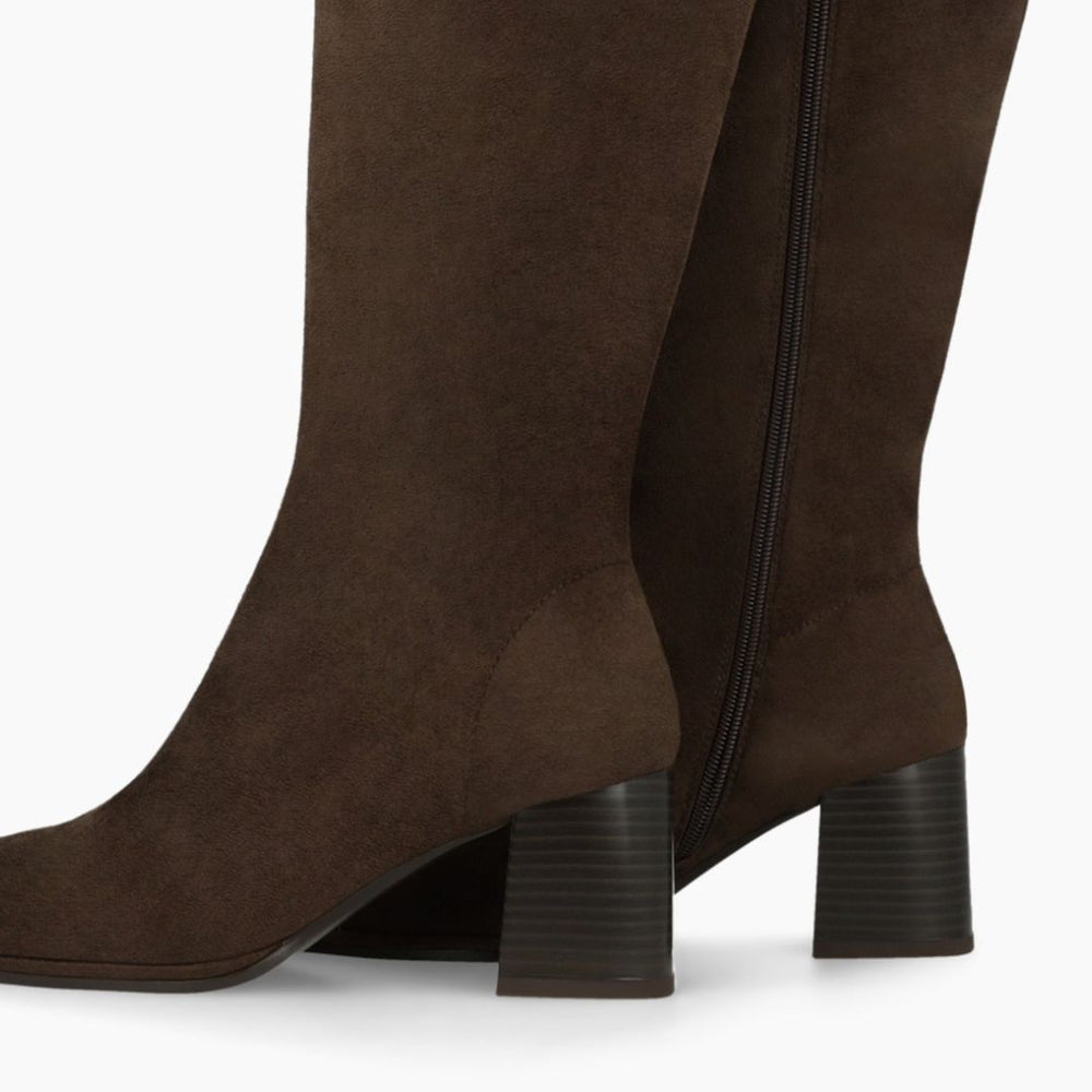 Lodi A-Halbor Brown Suede Knee High Boots