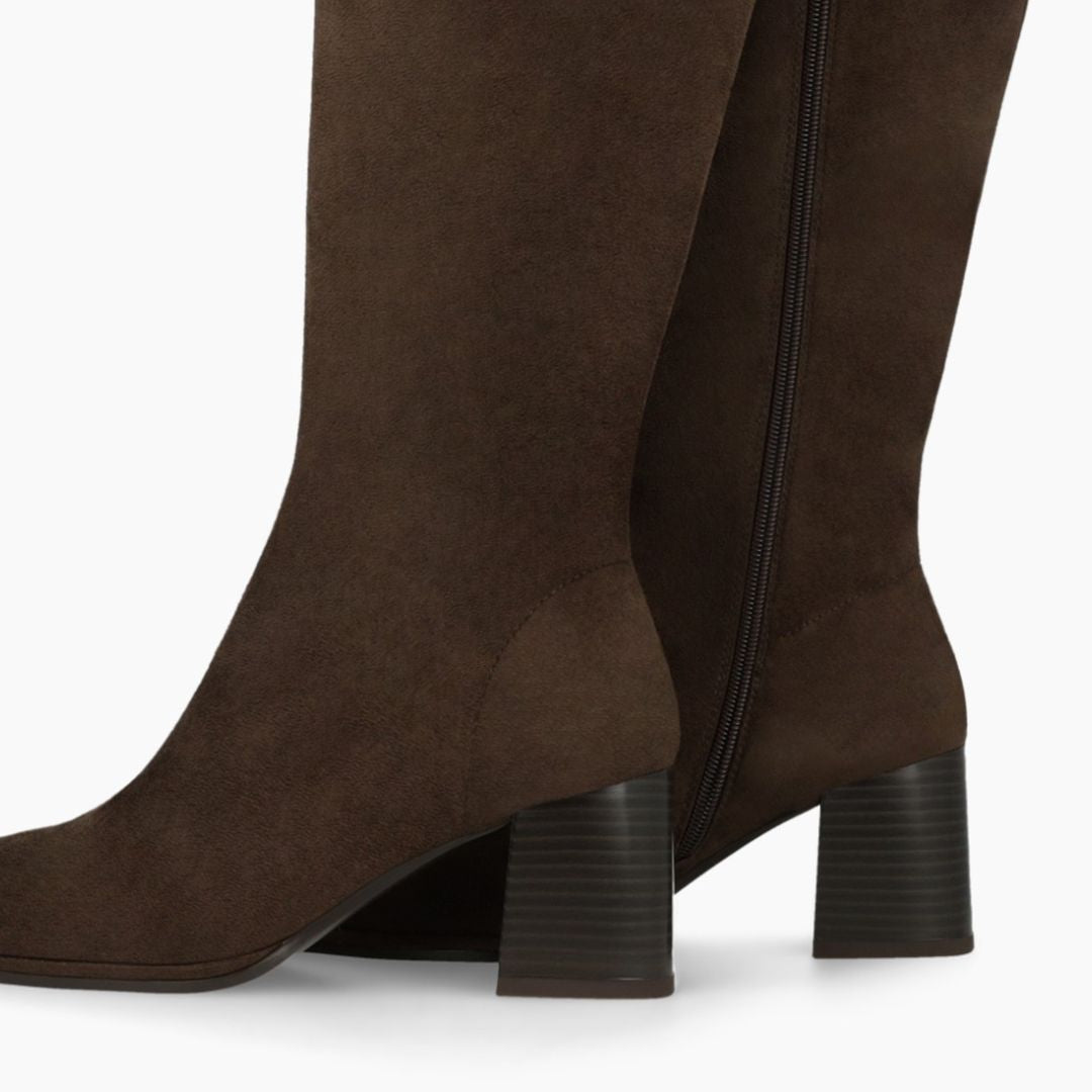 Lodi A-Halbor Brown Suede Knee High Boots
