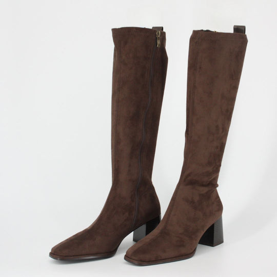 Lodi A-Halbor Brown Suede Knee High Boots