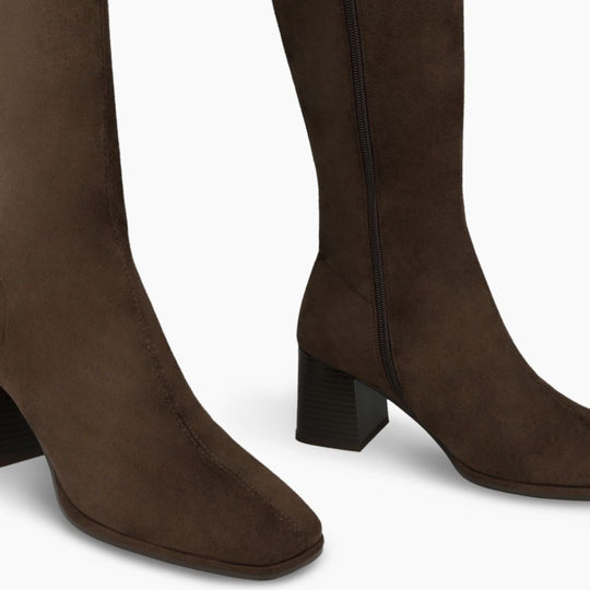 Lodi A-Halbor Brown Suede Knee High Boots