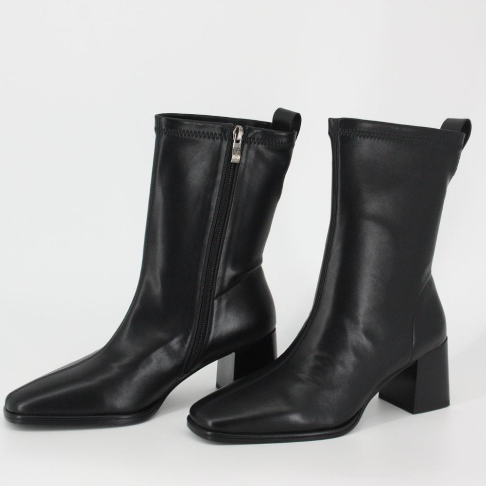 Lodi A-Heka Black Leather Ankle Boots