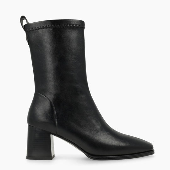 Lodi A-Heka Black Leather Ankle Boots