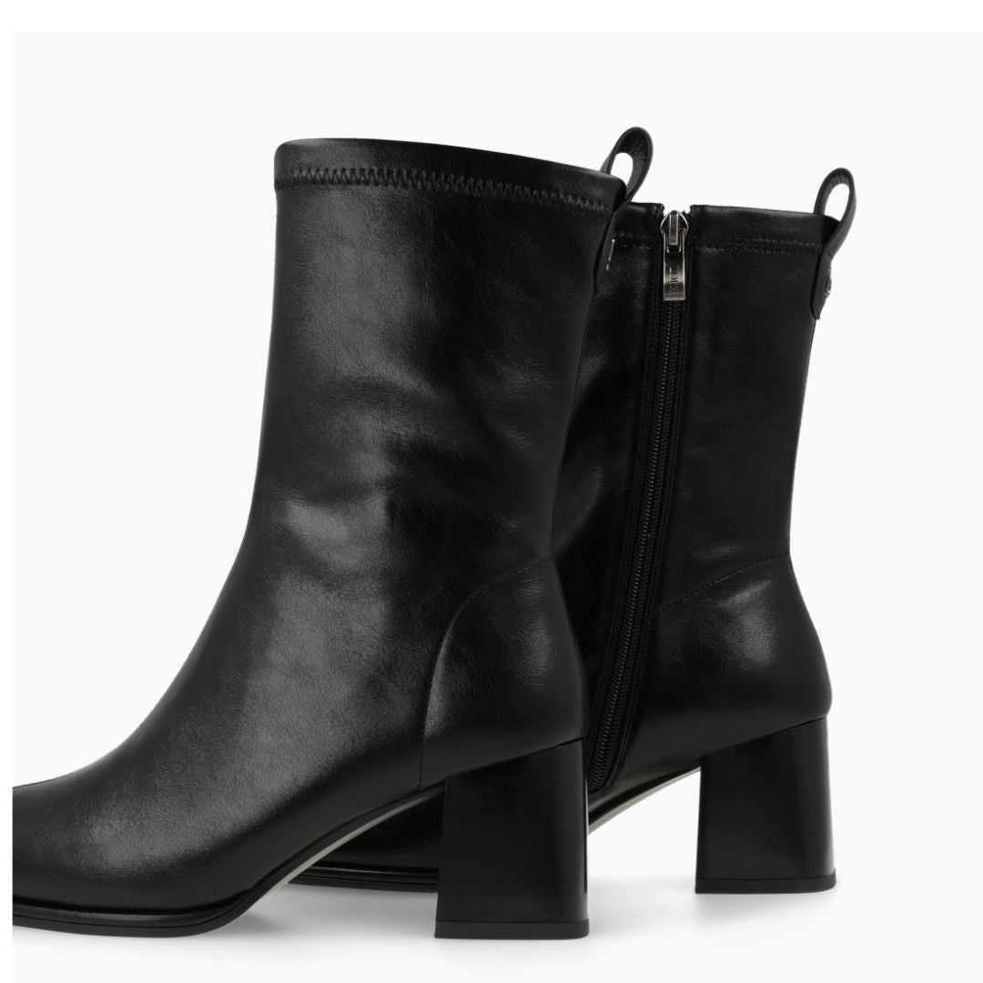Lodi A-Heka Black Leather Ankle Boots
